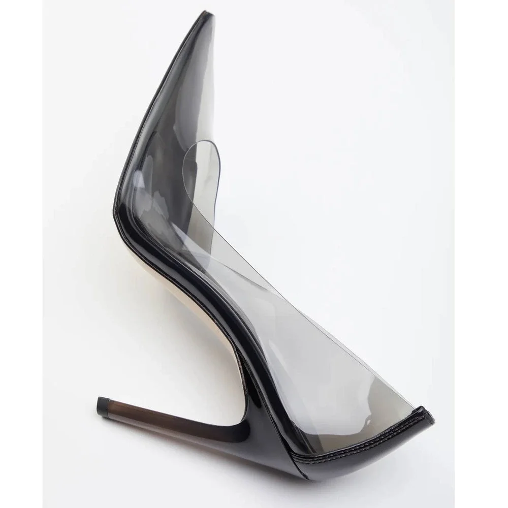 Good American Cinder-F*CKING-RELLA Pump In Light Smoke Size 7.5 New